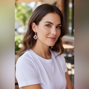 Victoria Townsend Gold and Purple Earrings NIB